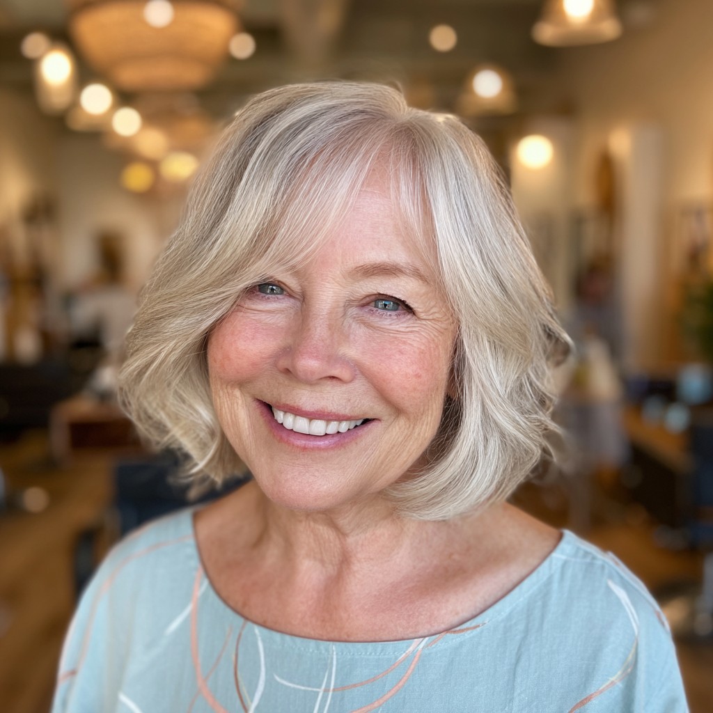 Charming Soft Wavy Bob with Subtle Layers