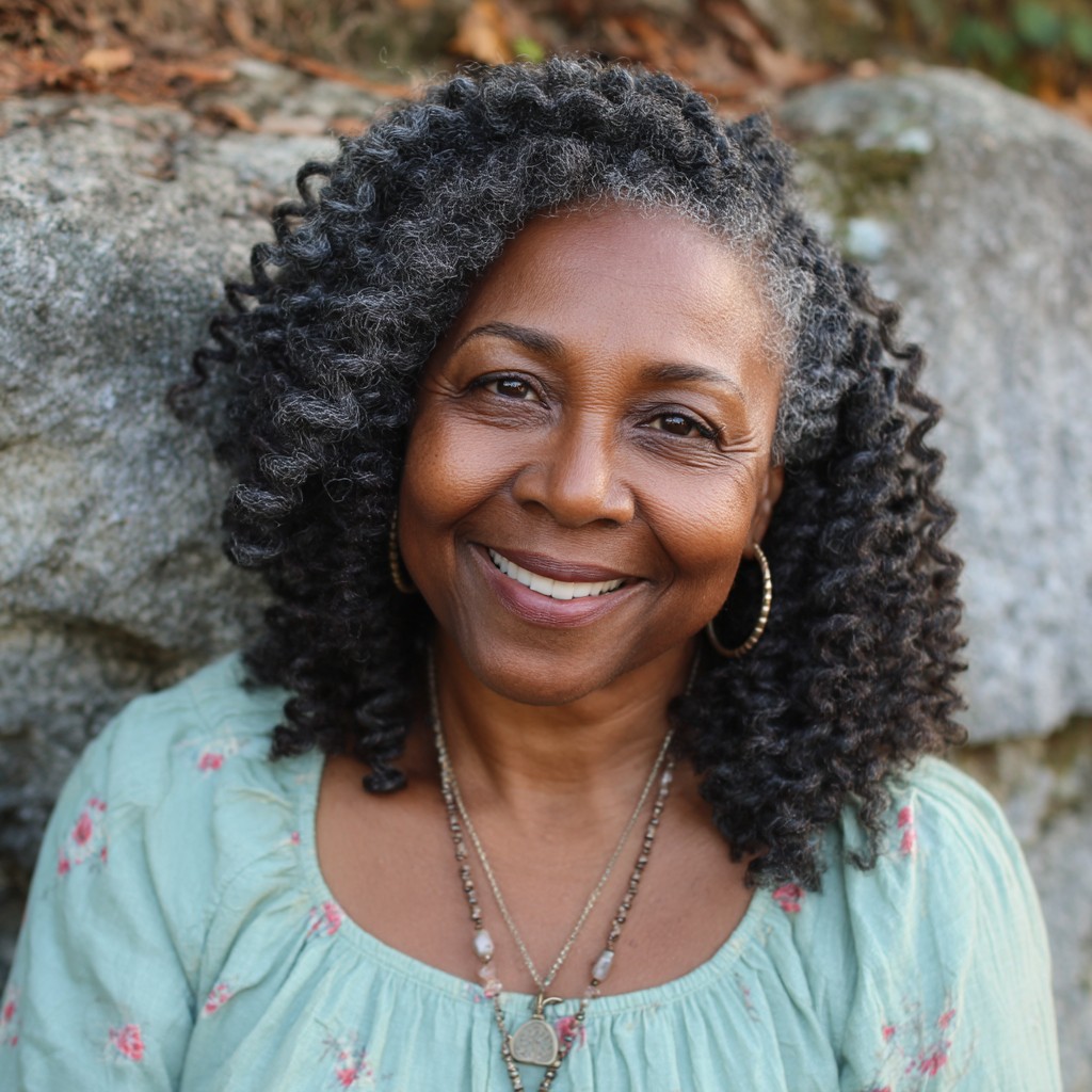 Chic Layered Curly Cut for Natural Hair