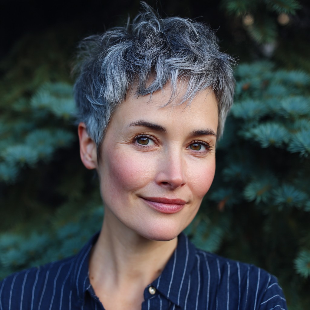Chic Textured Pixie with Subtle Volume