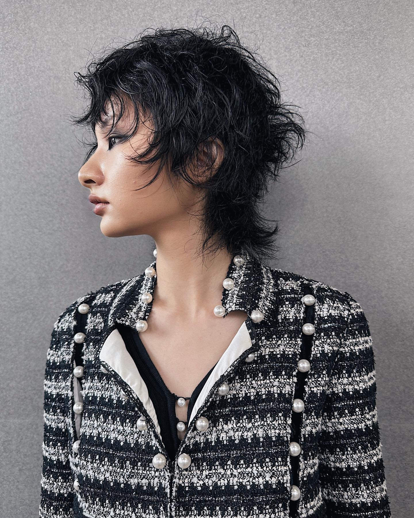 Choppy Textured Modern Mullet with Soft Waves