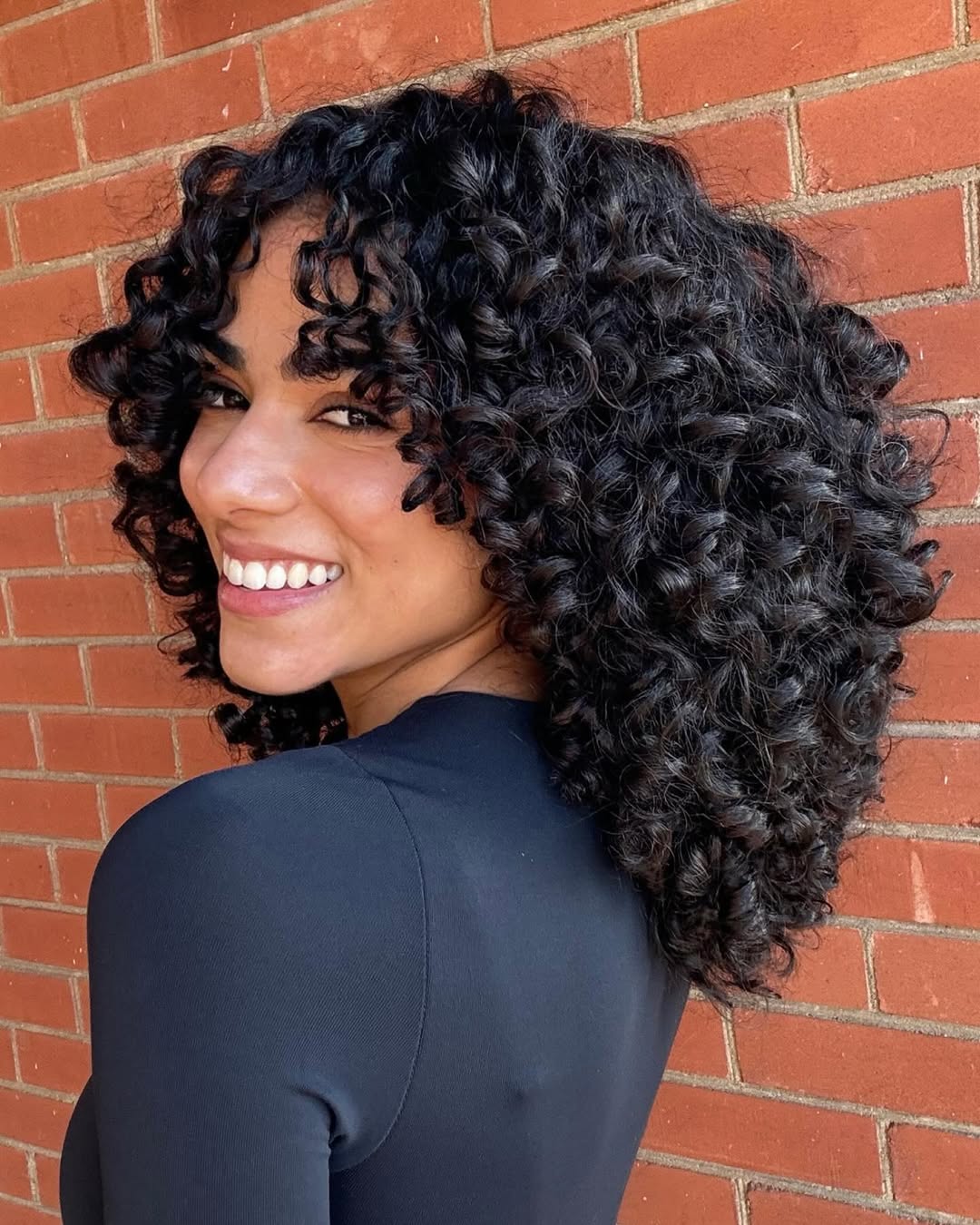 Dynamic Curly Choppy Layers for Natural Hair