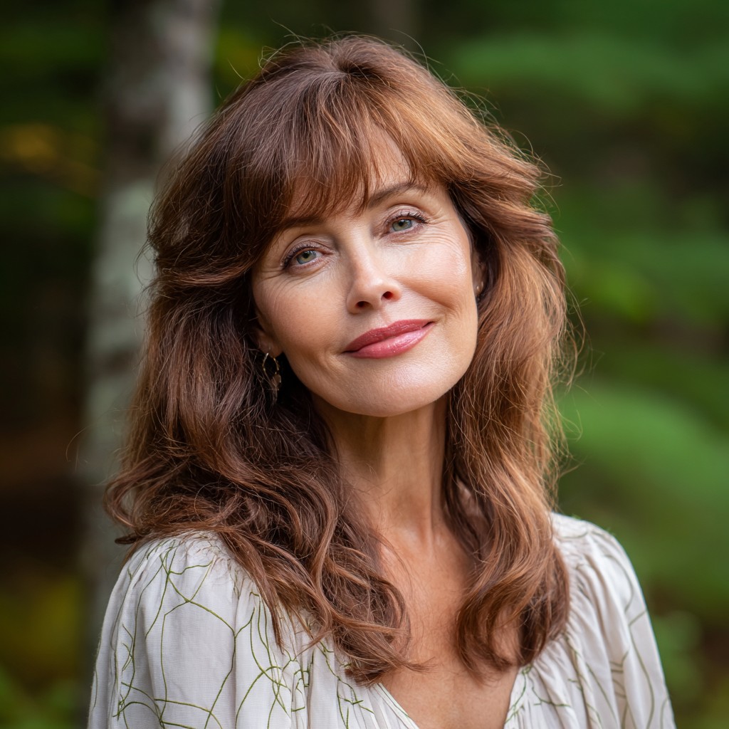 Effortless Soft Layers with Face-Framing Bangs