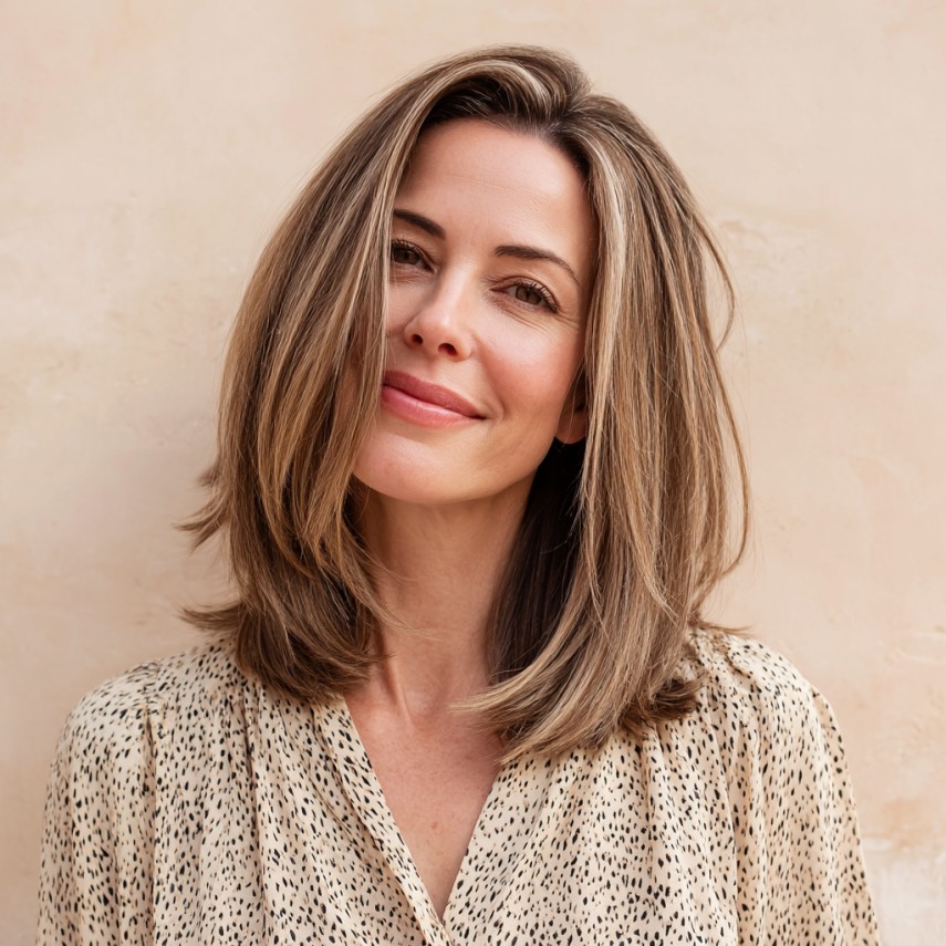 Elegant Long Layered Cut with Subtle Face-Frame Highlights