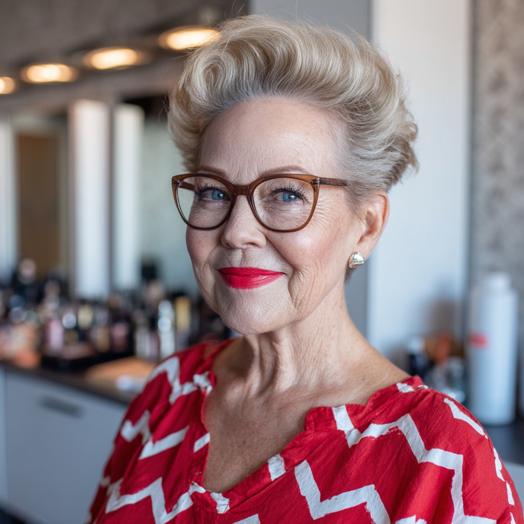 Elegant Voluminous Short Hair with Soft Waves