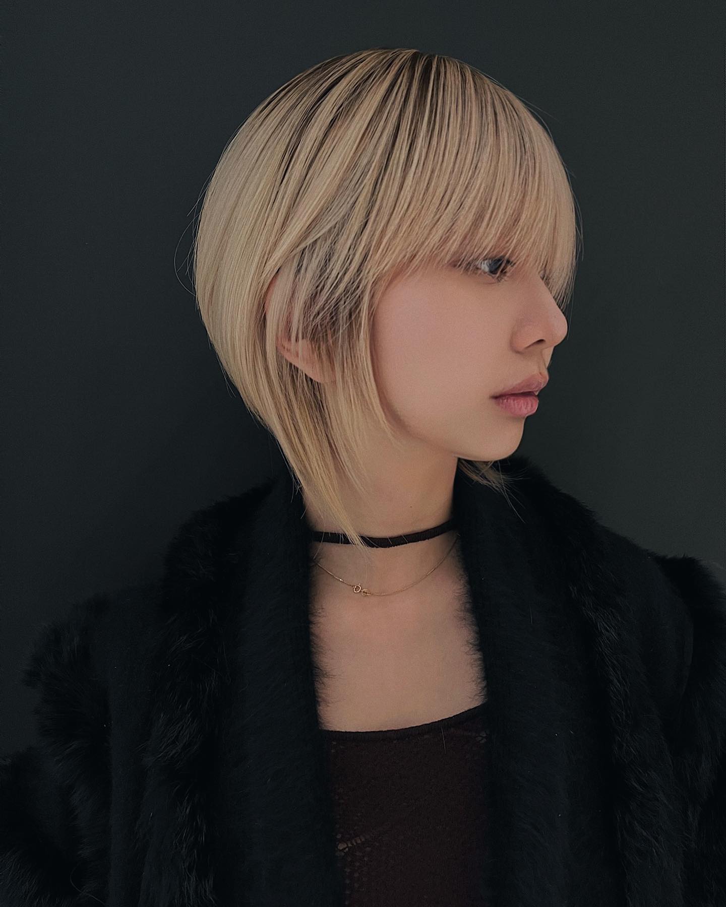 Modern Angular Mullet with Soft Fringe