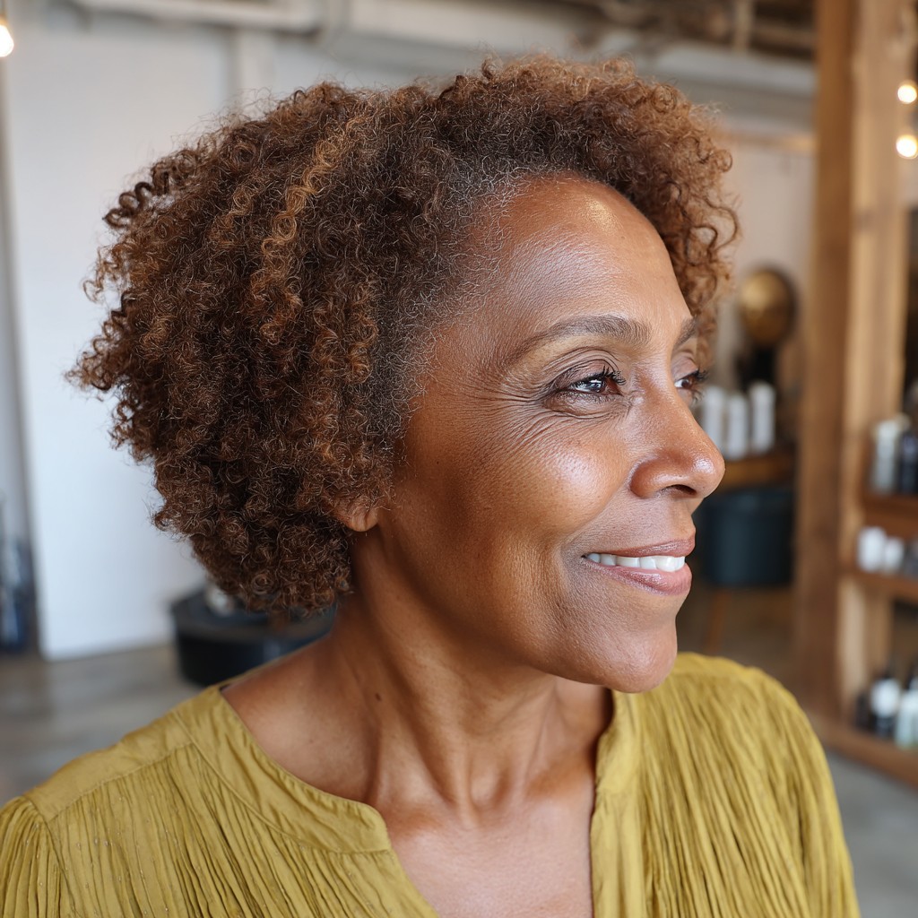 Modern Choppy Curly Layers for Natural Hair