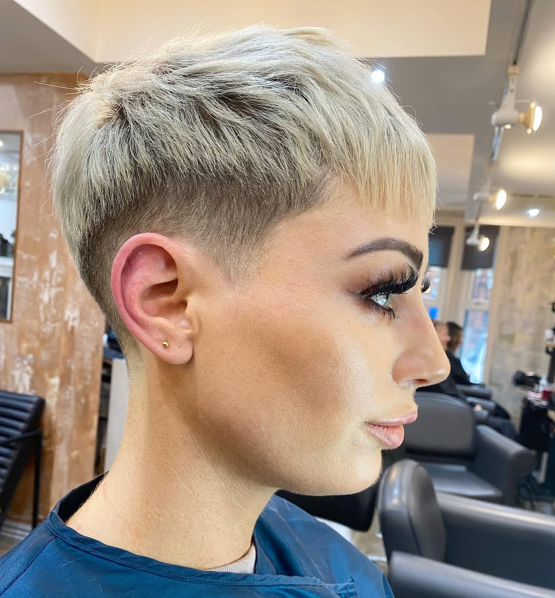 Modern Textured Pixie Cut with Undercut