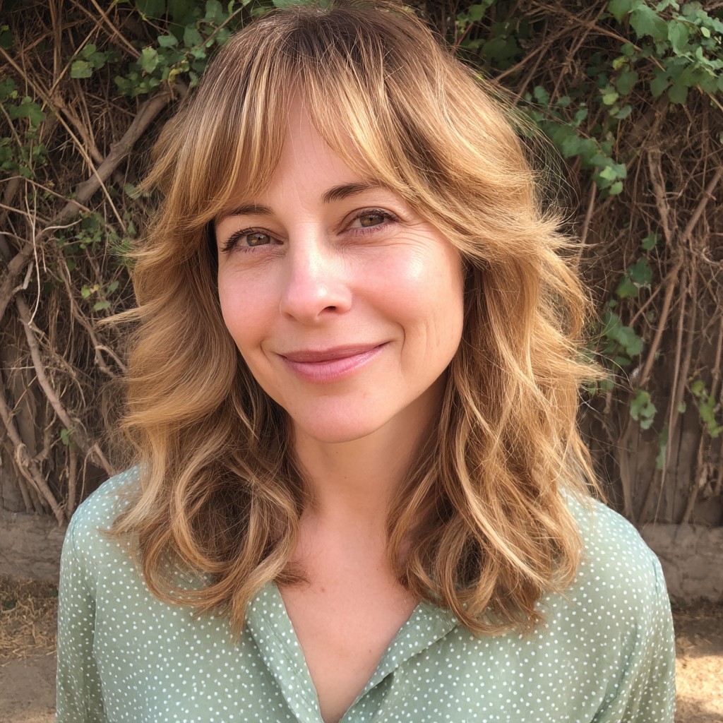 Soft Layered Waves with Fringe for Effortless Style