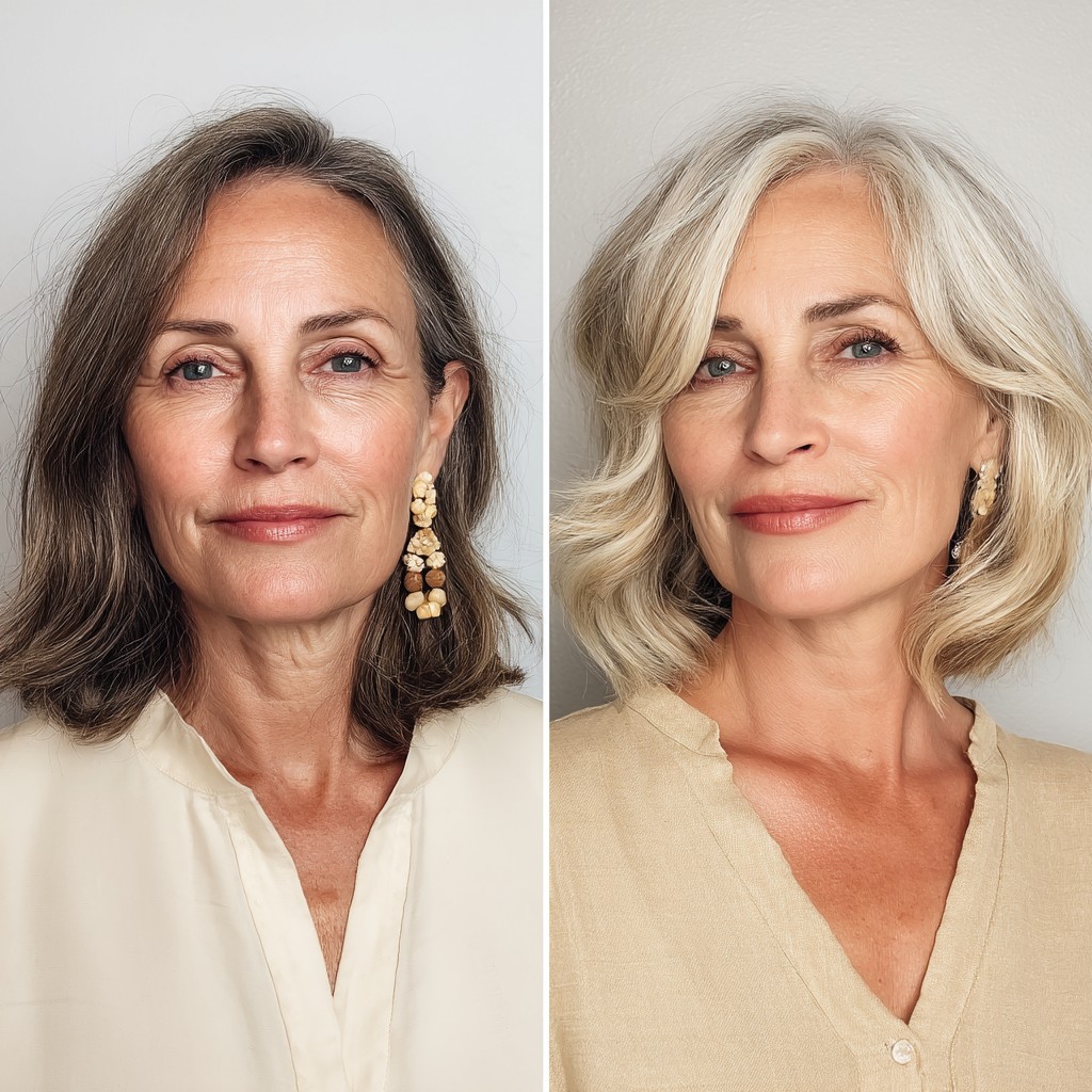 Stylish Soft Waves with Subtle Face-Framing Layers