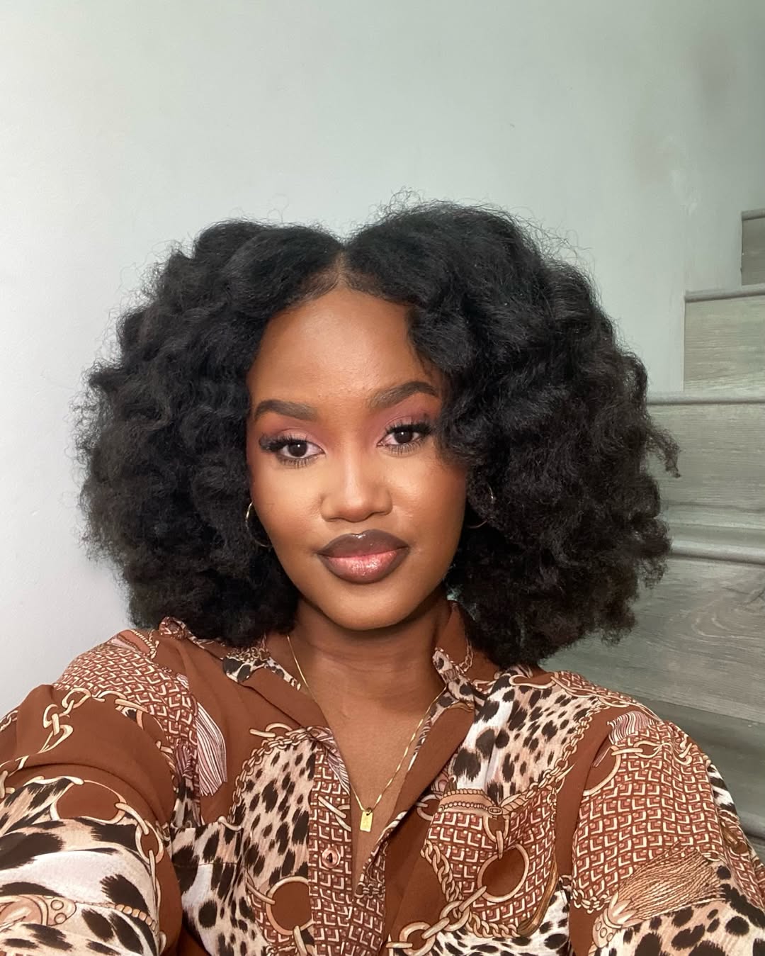 Textured Choppy Layers with Bounce for Natural Hair