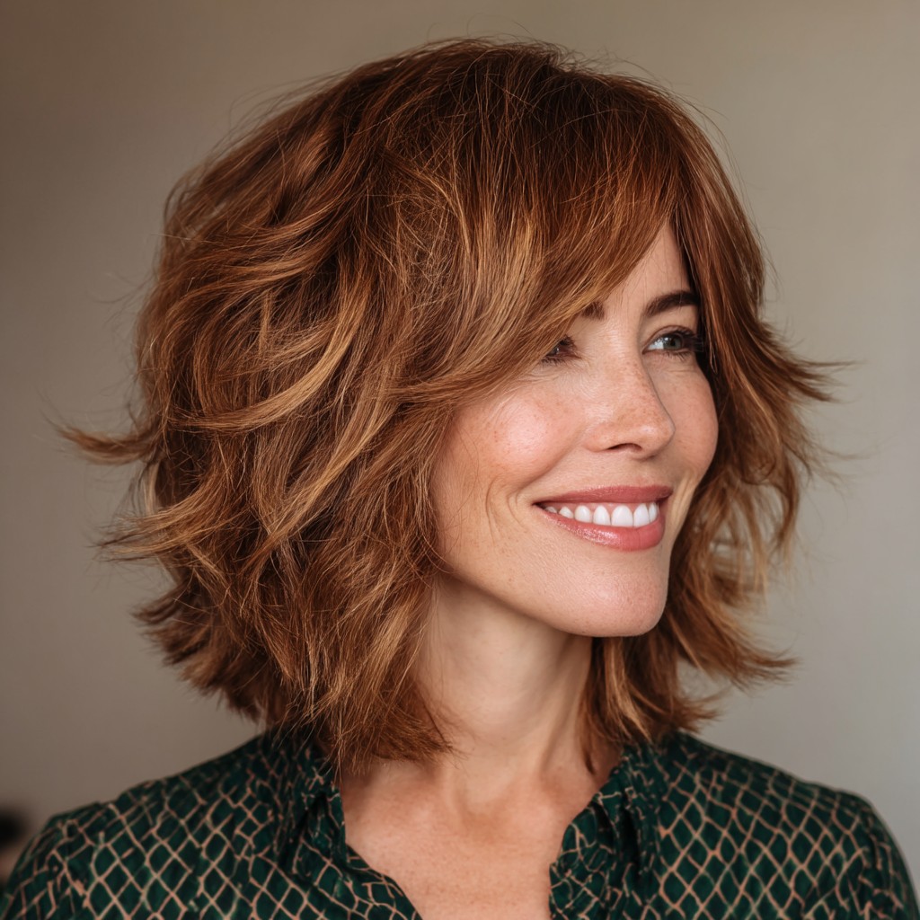 Textured Shoulder-Length Cut with Soft Layers