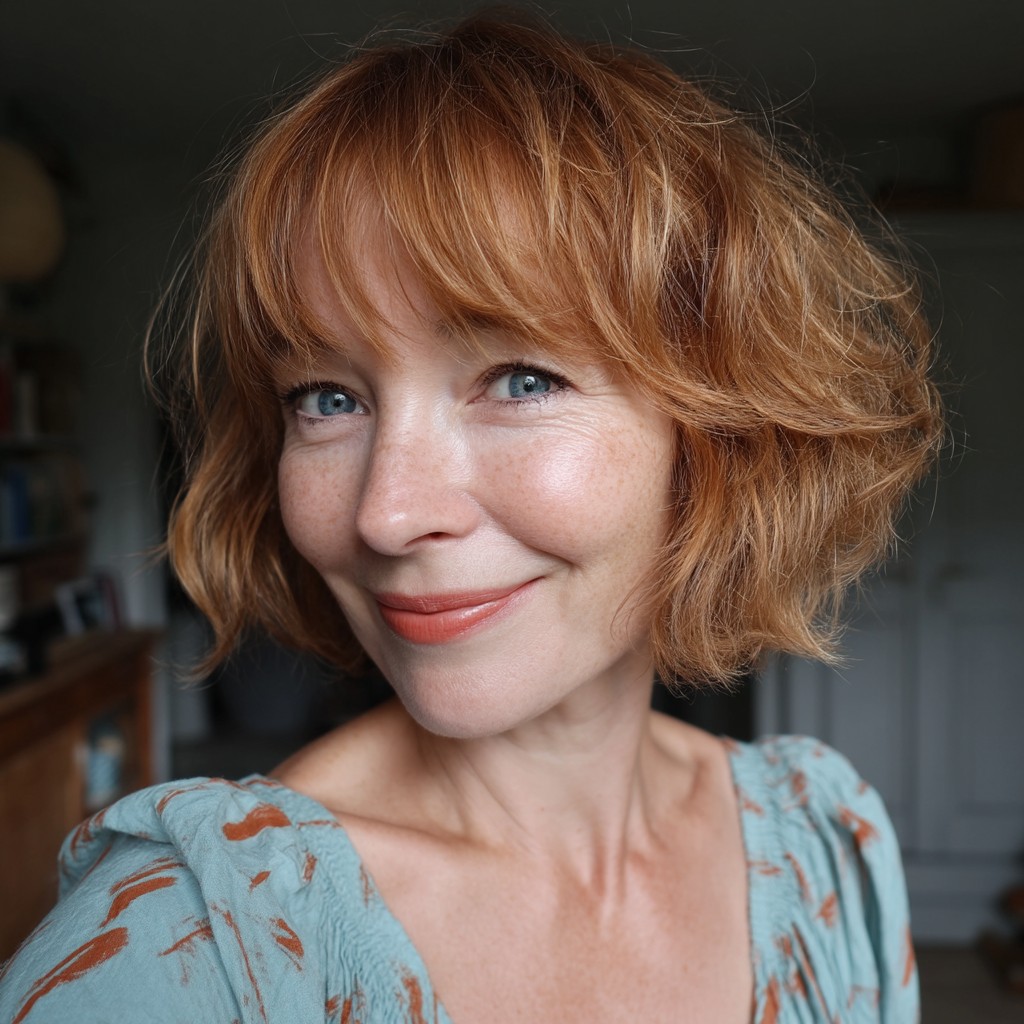 14299 chic textured bob with soft bangs