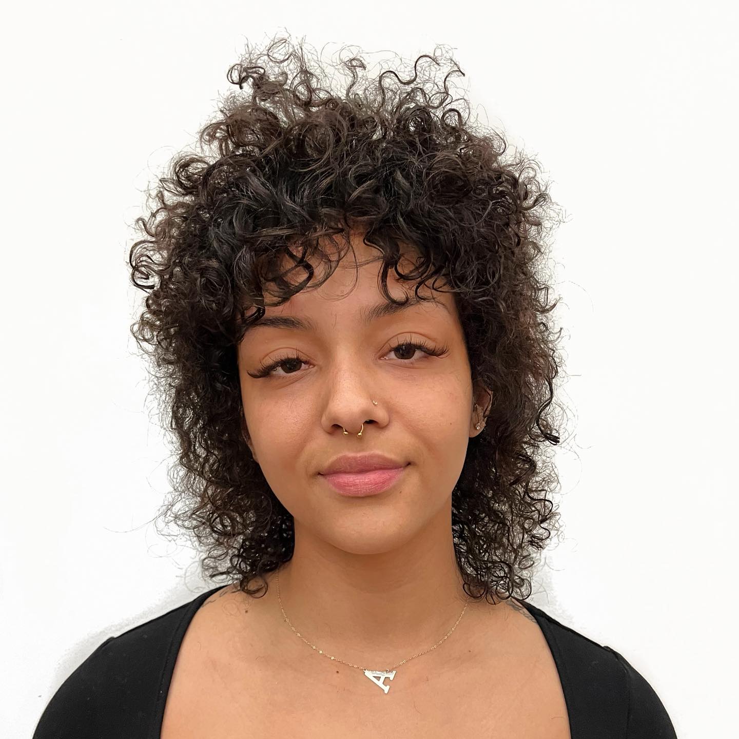 Bold Curly Mullet Shag with Defined Volume