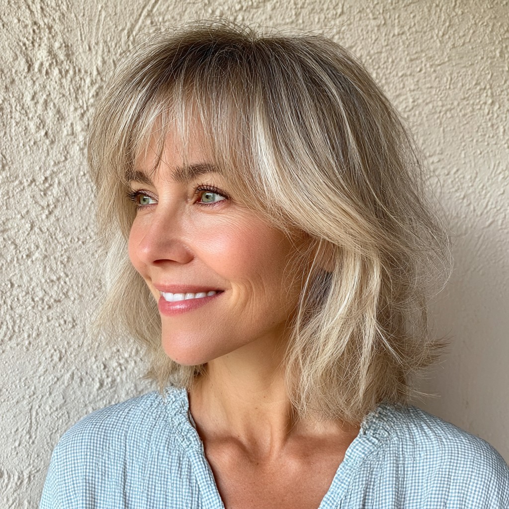 Chic Soft Layered Cut with Subtle Highlights