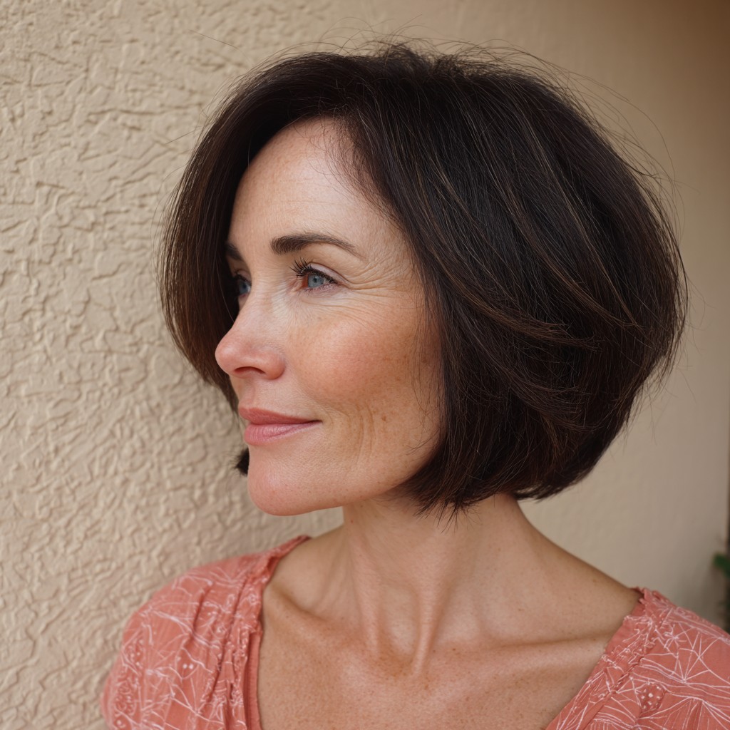 Chic Textured Bob with Soft Layers