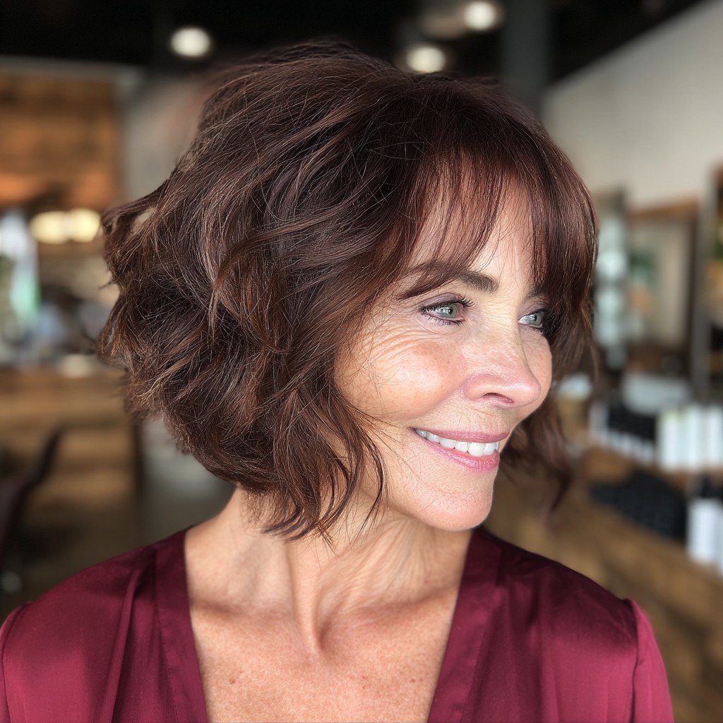 Chic Textured Bob with Soft Waves