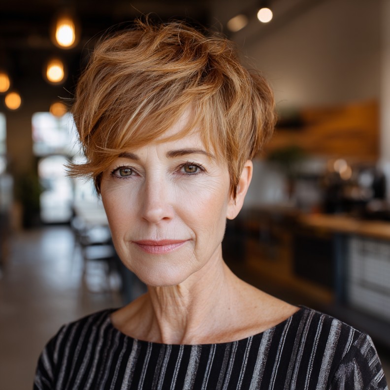 Chic Textured Pixie Cut with Effortless Layers