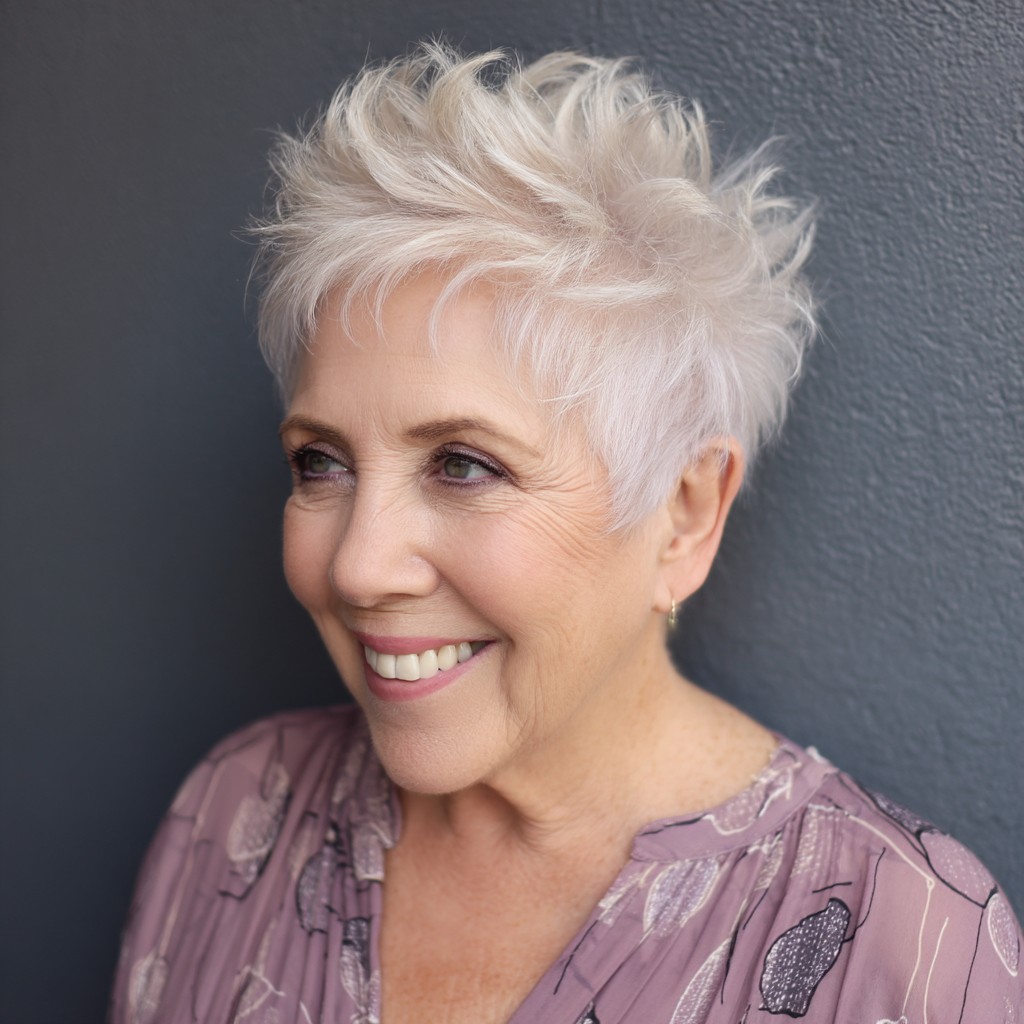 Chic Textured Pixie Cut with Lively Layers