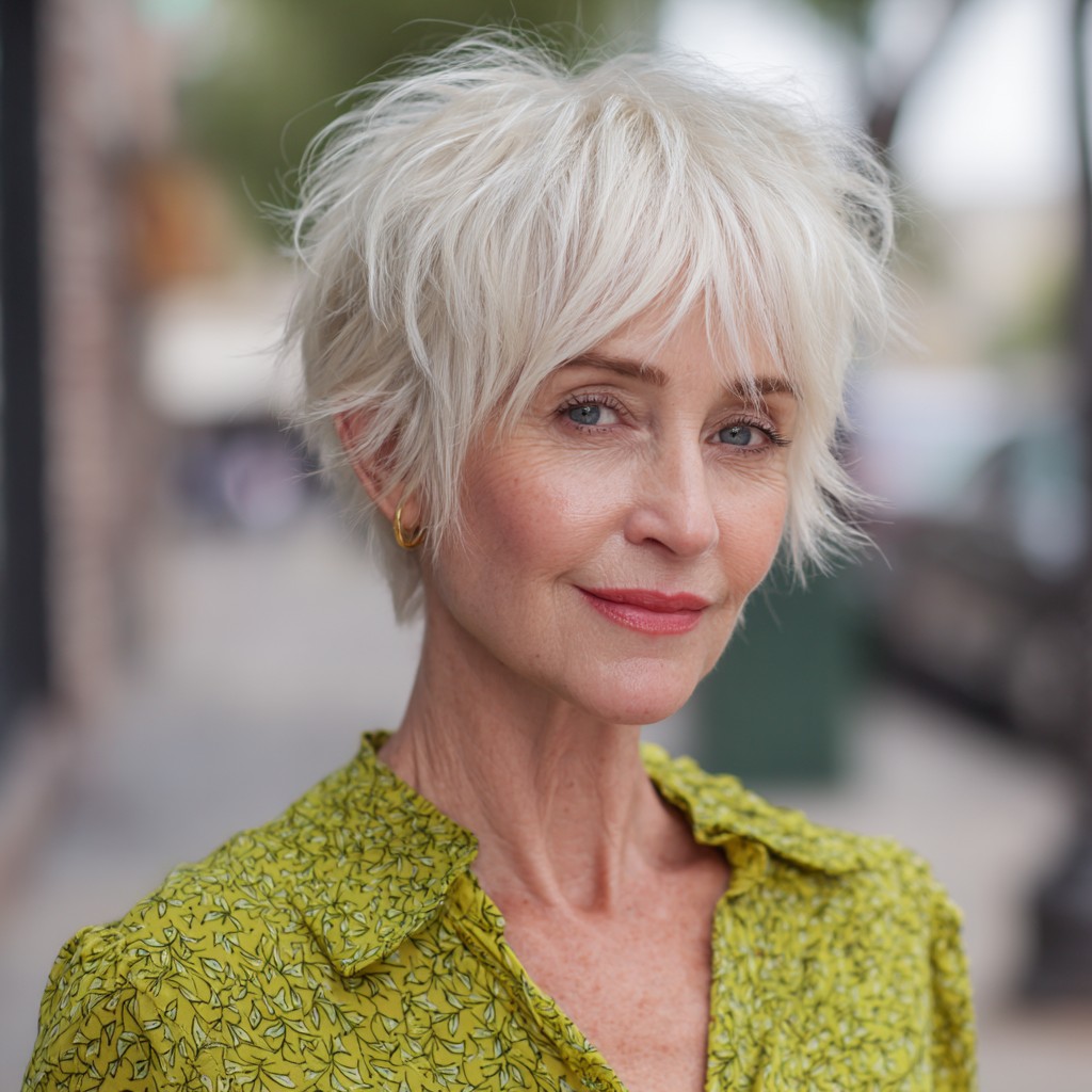Chic Textured Short Cut with Feathered Layers