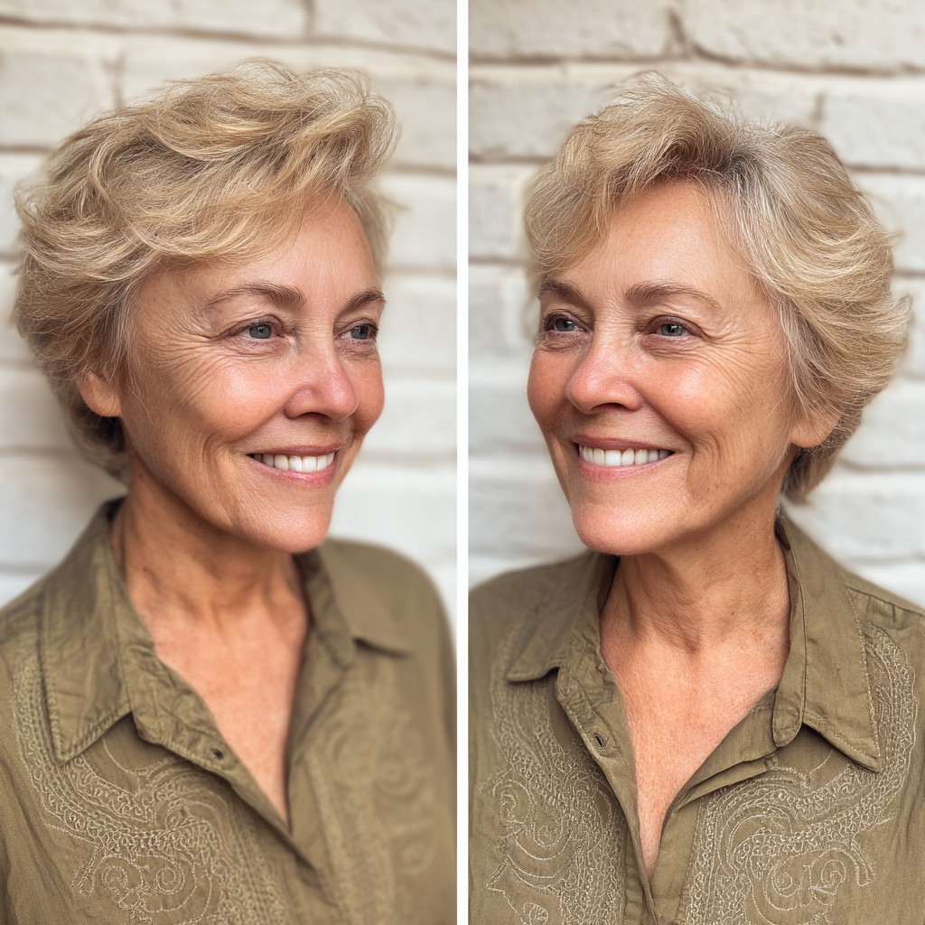 chic textured short cut with soft waves