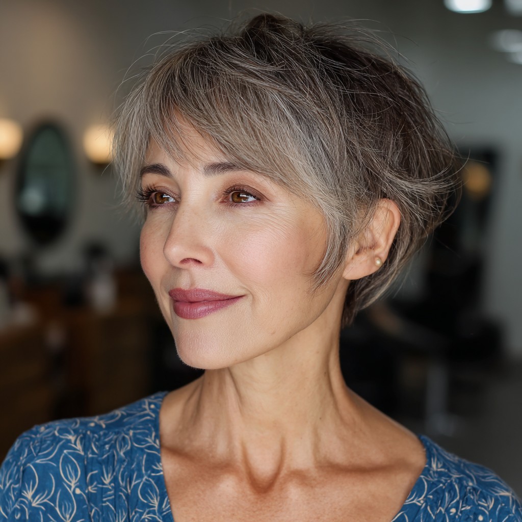 Chic Textured Short Cut with Subtle Layers