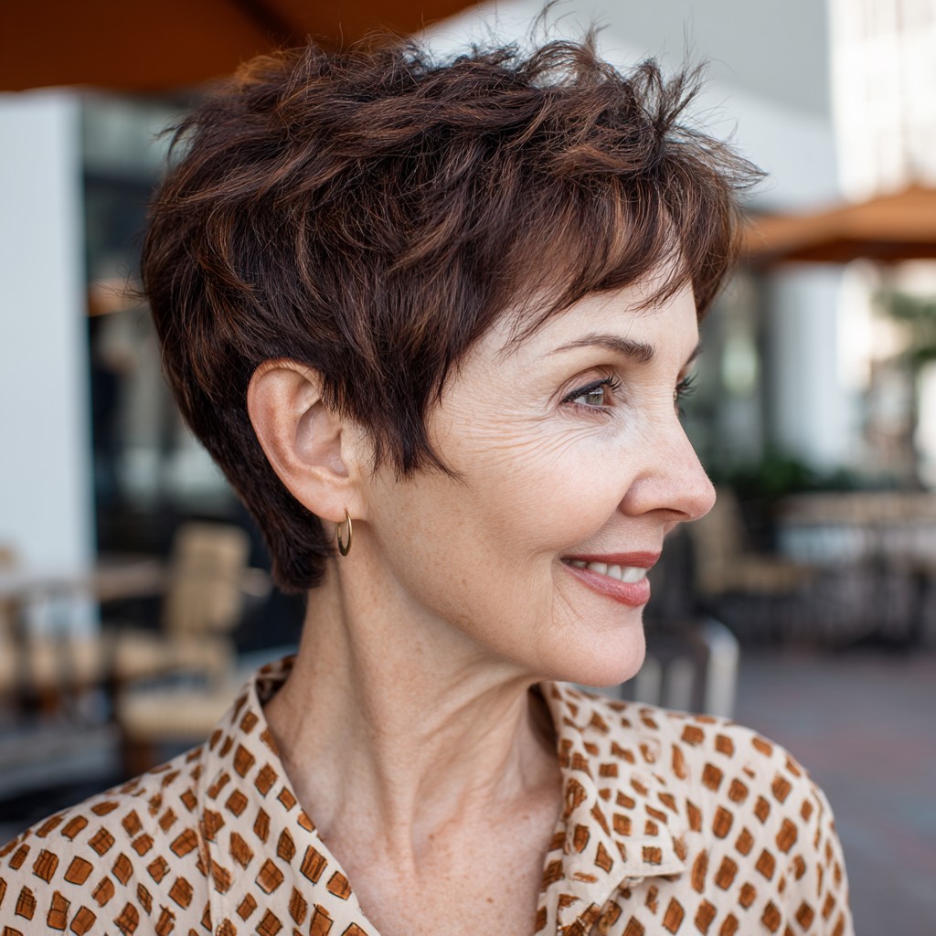 Choppy Textured Short Cut with Soft Layers