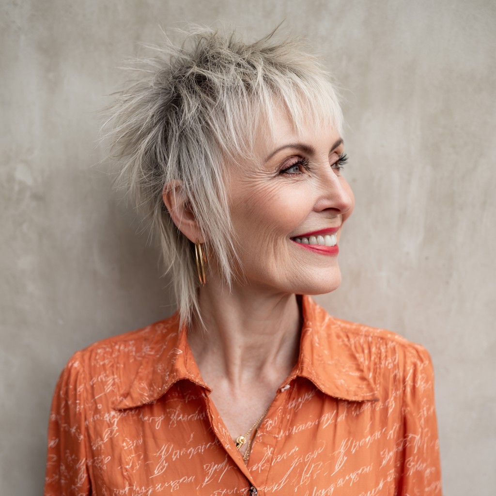 Edgy Textured Short Cut with Spiky Layers
