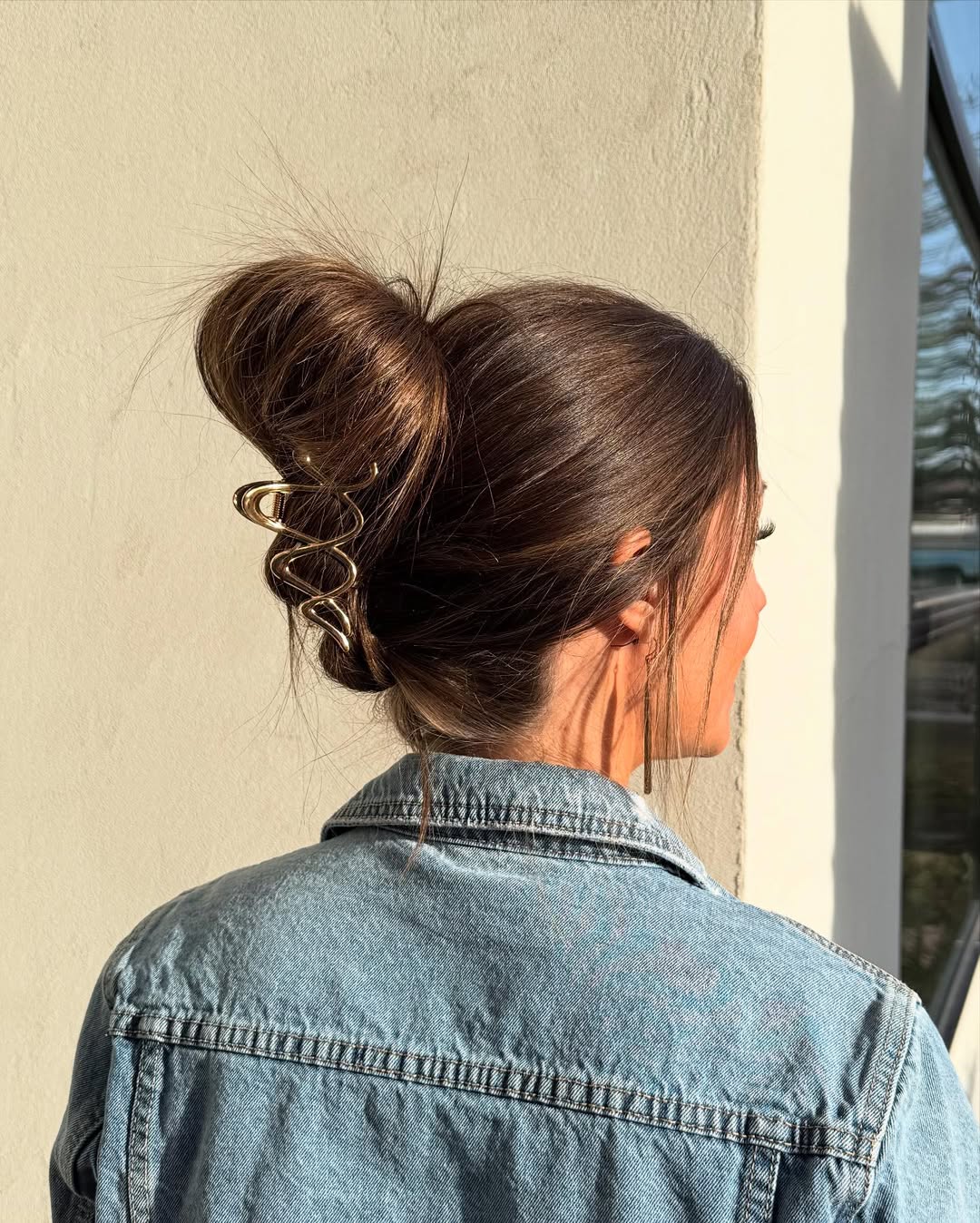Elegant Claw Clip Updo for Long Hair