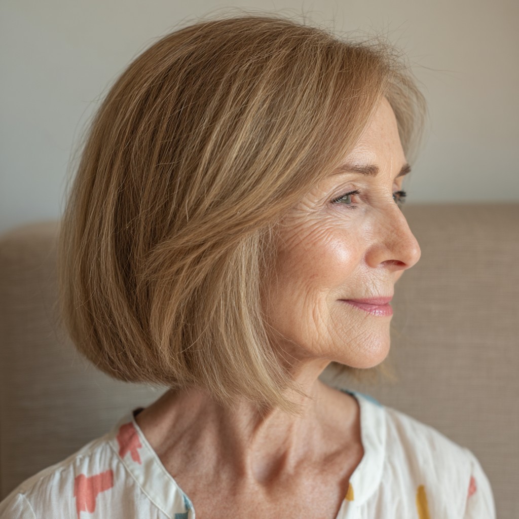 Elegant Soft Blunt Bob with Subtle Layers