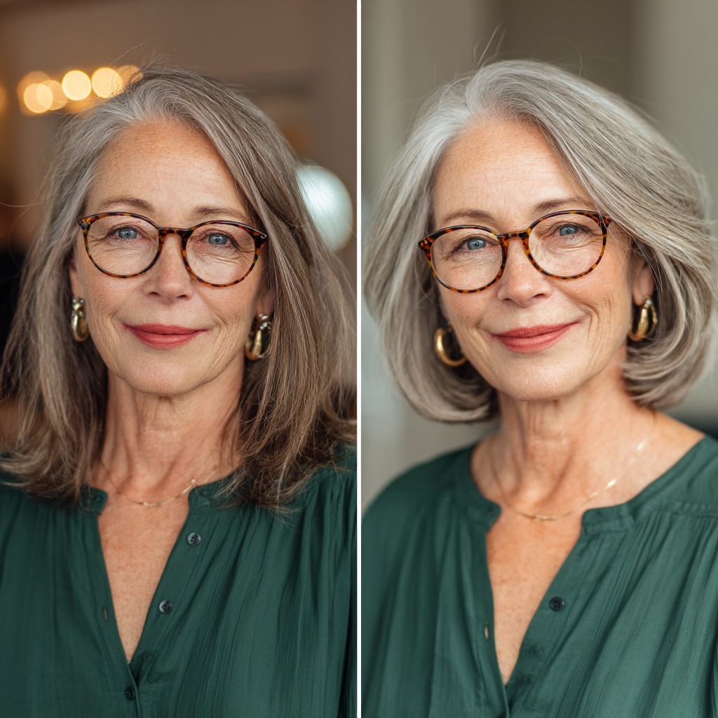 Graceful Soft Layered Cut with Subtle Waves