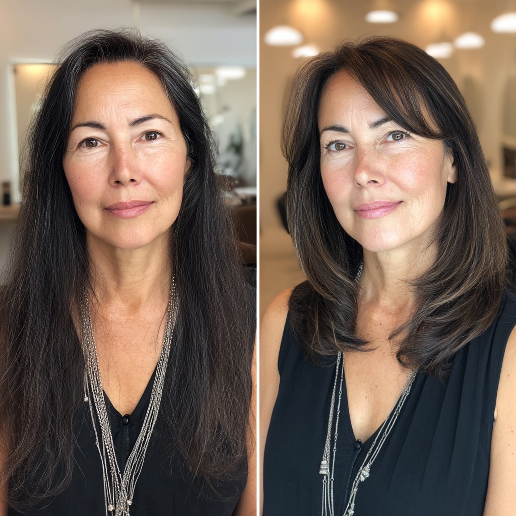 Modern Long Layered Cut with Subtle Face Framing