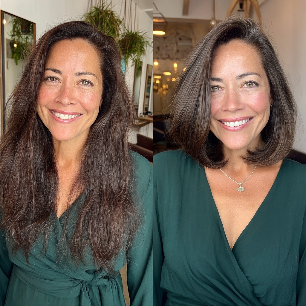 Modern Smooth Lob with Subtle Volume