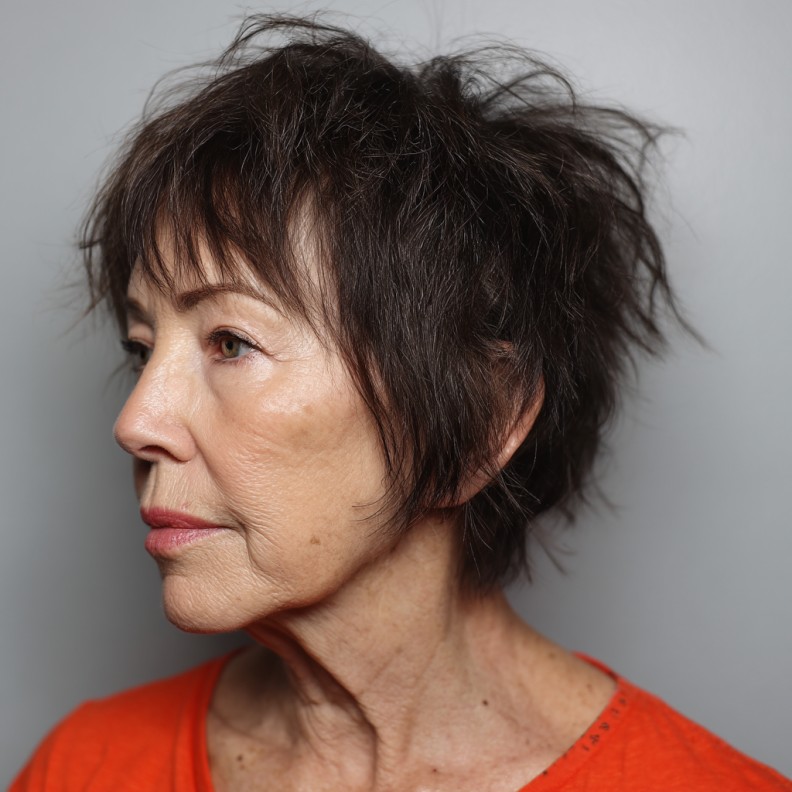 Playful Textured Pixie Cut with Choppy Bangs