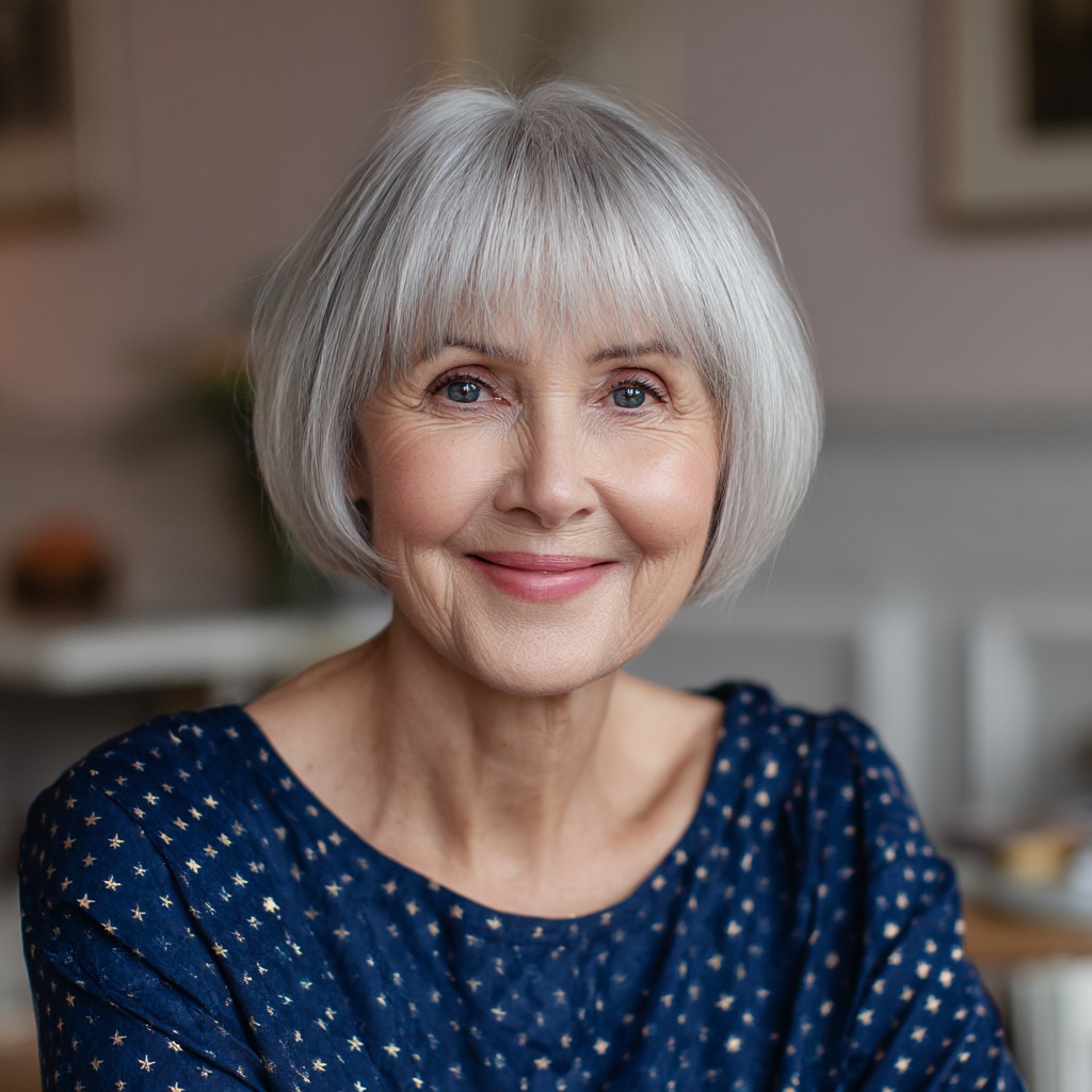 Soft Blunt Bob with Subtle Face-Framing Layers