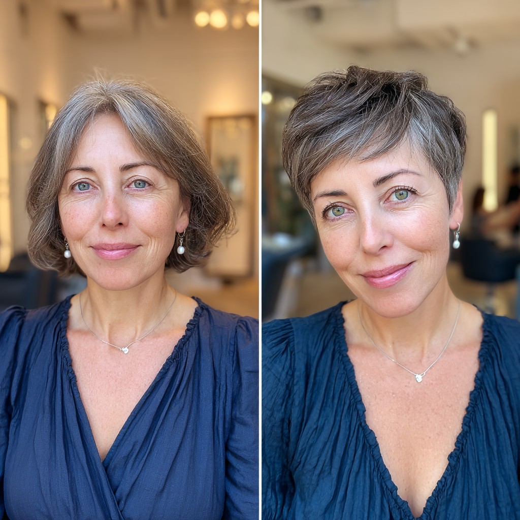 Stylish Short Textured Pixie Cut with Subtle Layers