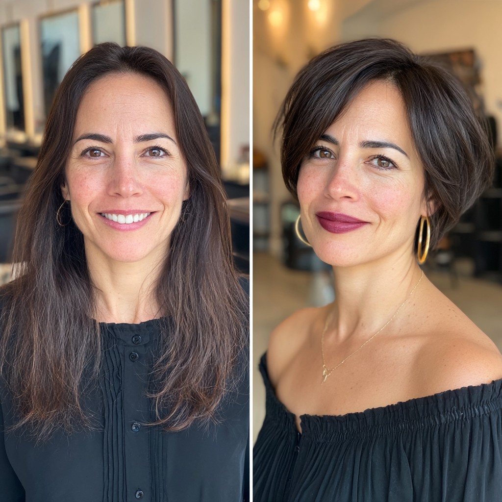 Stylish Textured Short Bob with Soft Volume