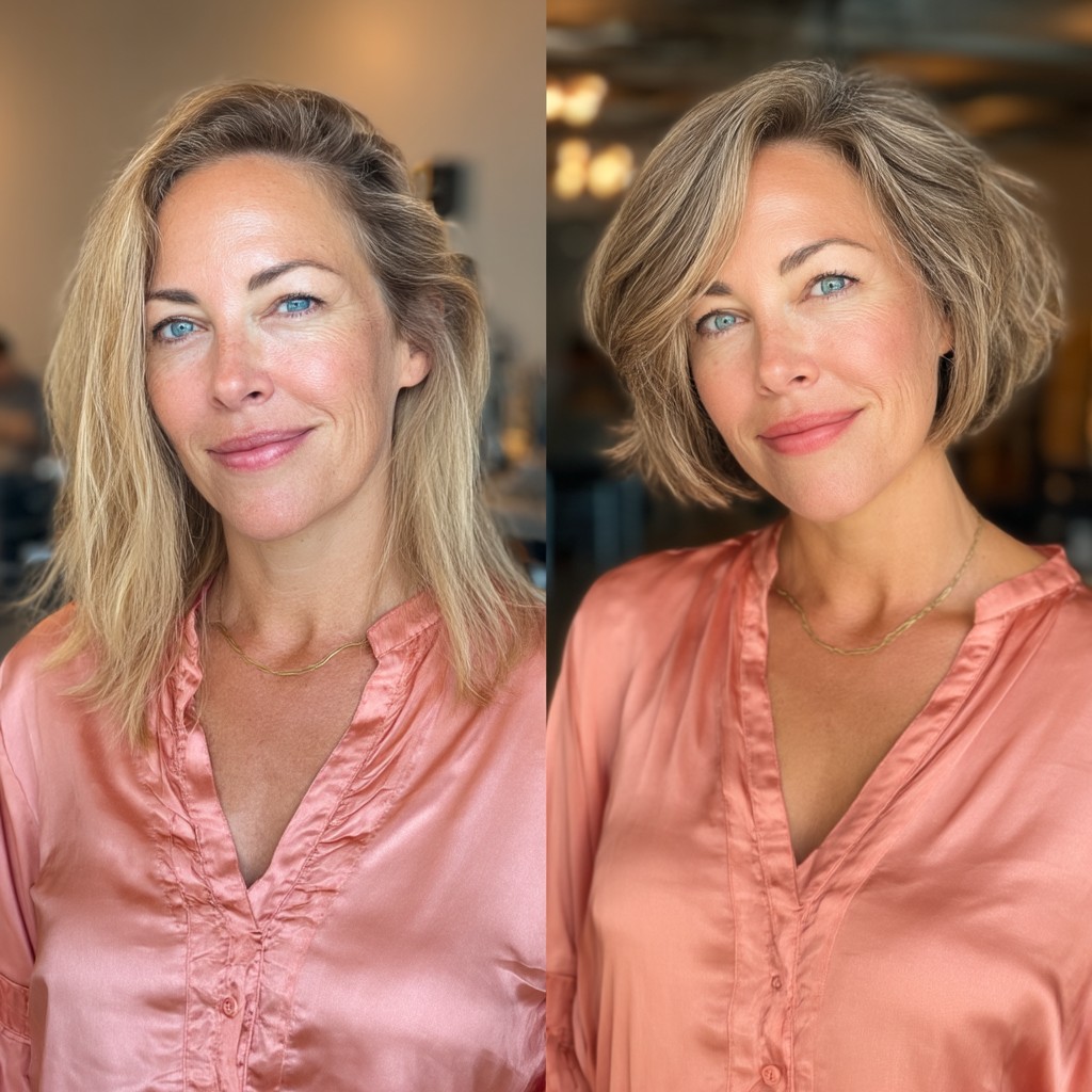Textured A-Line Bob with Soft Layers