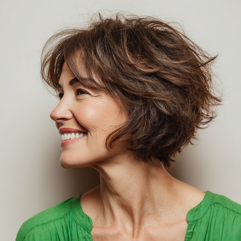 Textured Modern Bob with Soft Layers