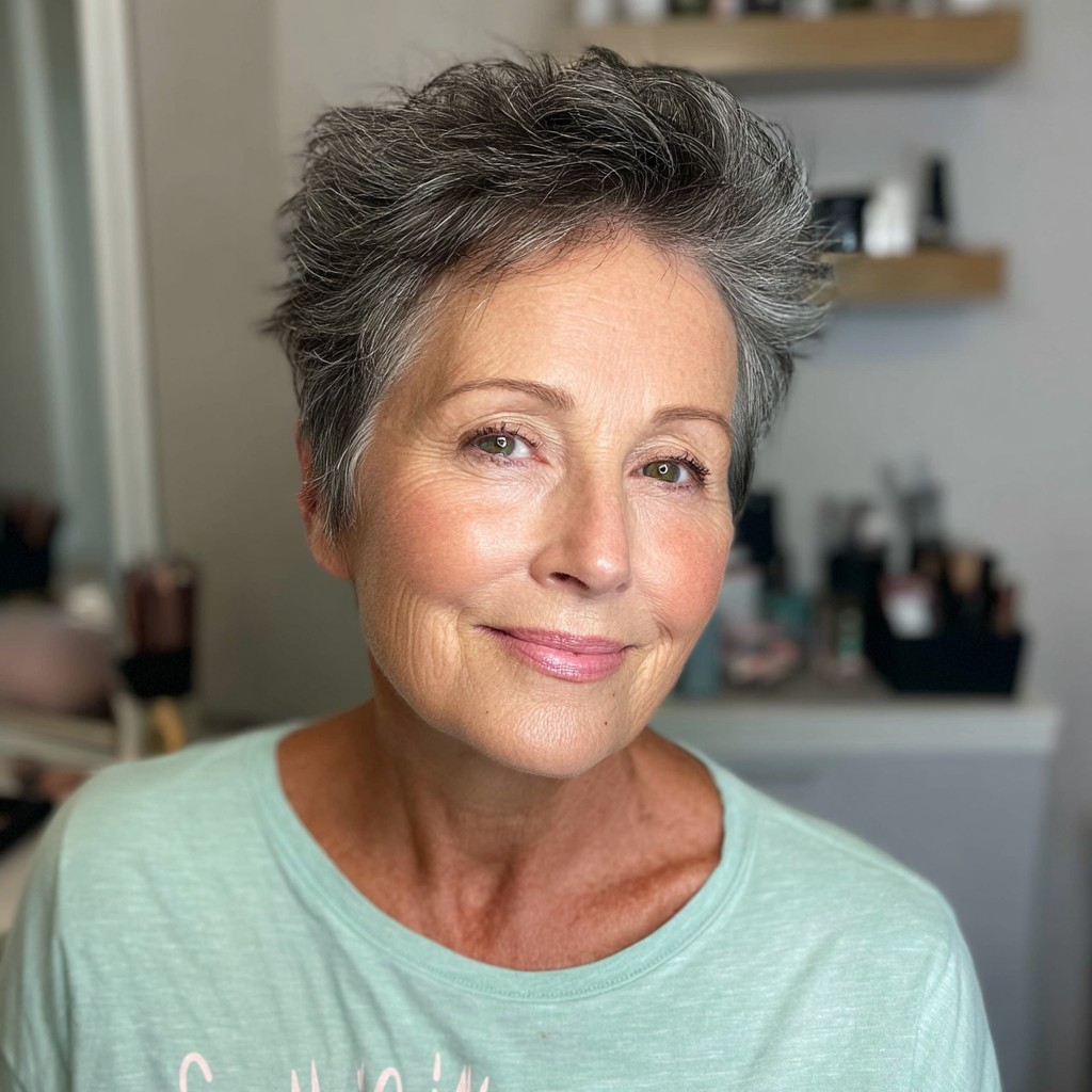 Textured Pixie Cut with Effortless Volume