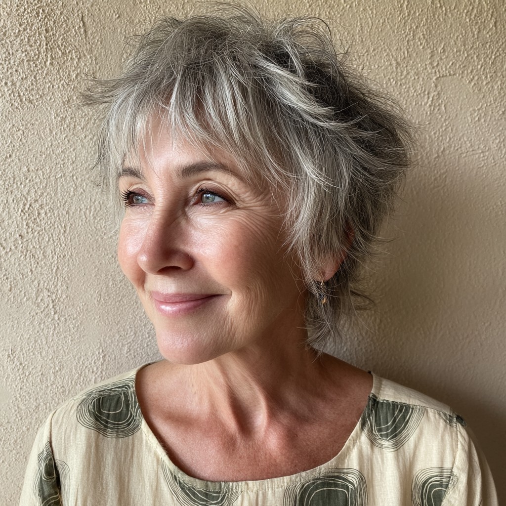 Textured Pixie Cut with Soft Layers