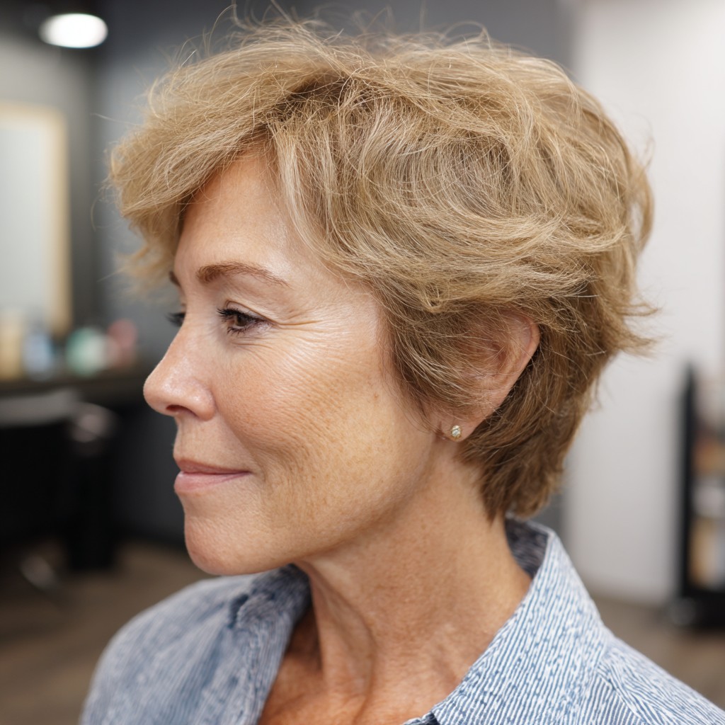 Textured Short Cut with Soft Volume