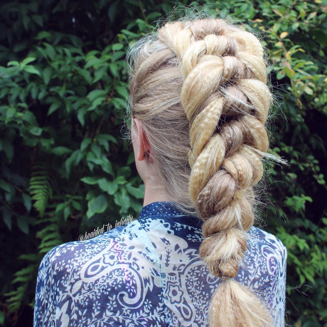 Trendy Crimped Half-Up Braid with Textured Layers