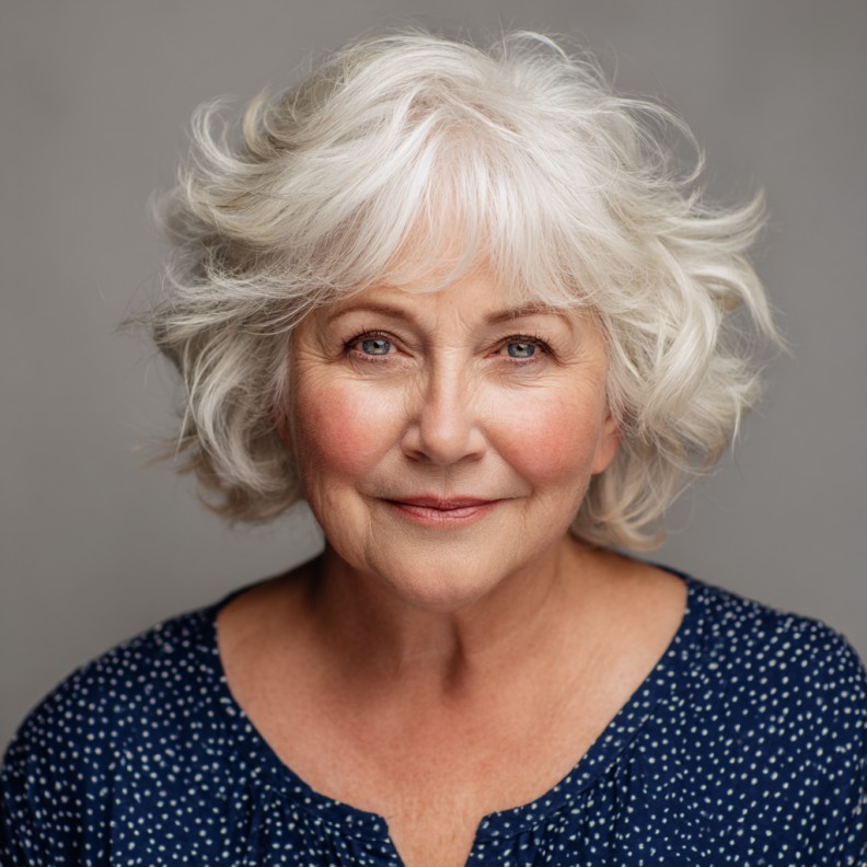 Charming Wavy Shag with Soft Volume and Face-Framing Layers