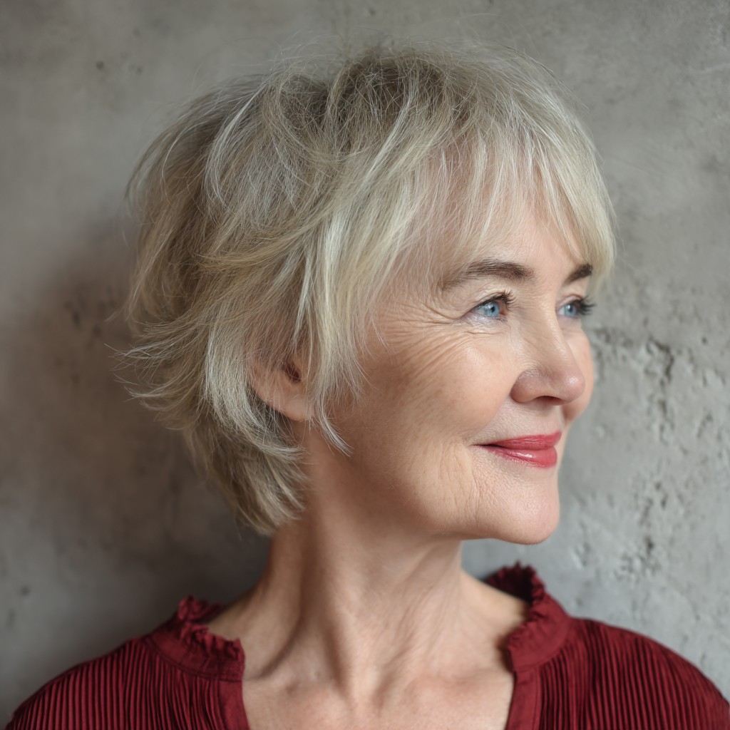 Chic Textured Short Cut with Soft Layers