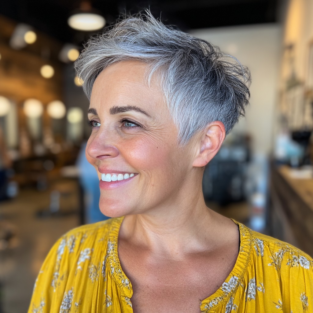 Chic Textured Short Pixie Cut with Subtle Volume