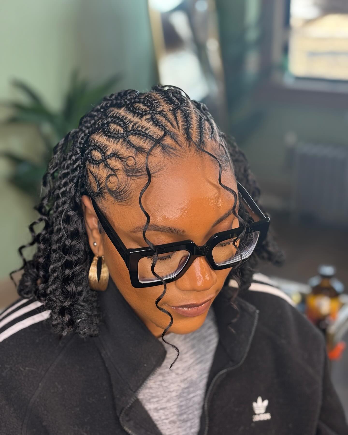 Chic Twisted Locs with Defined Curls