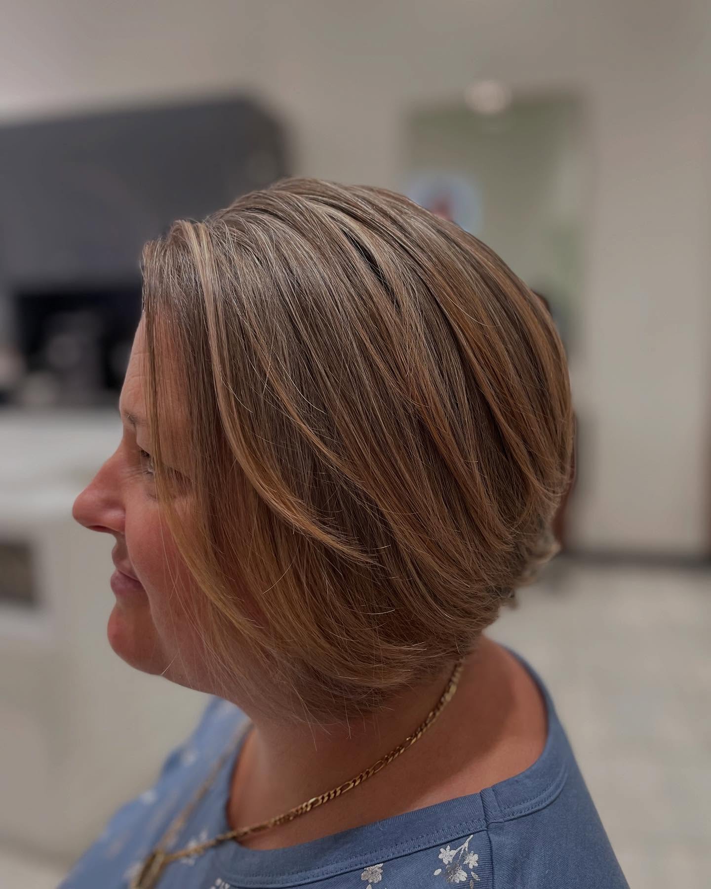 Contemporary Textured Bob with Subtle Waves