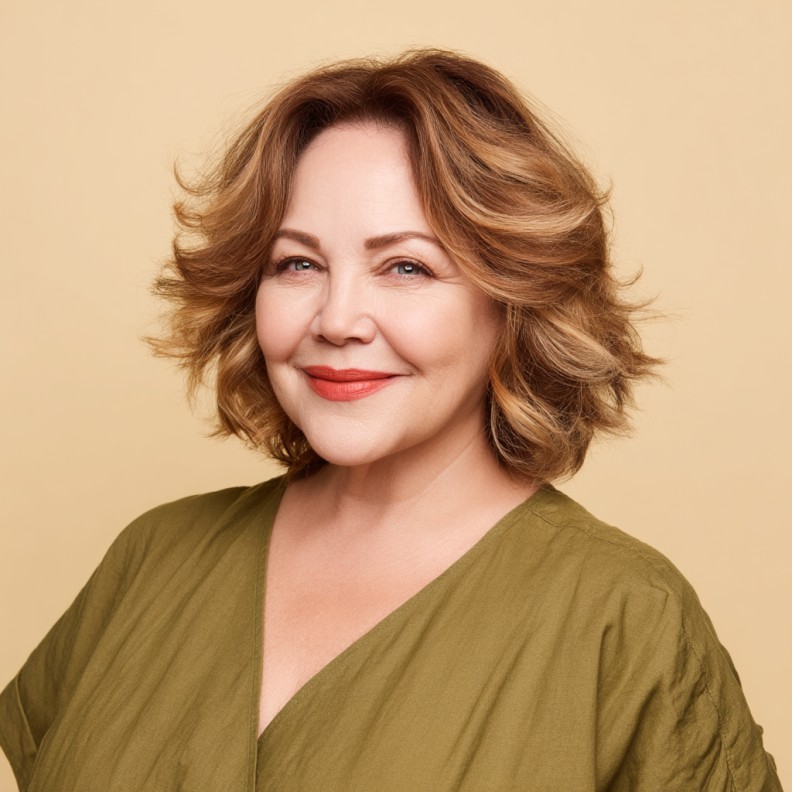 Effortless Textured Bob with Playful Waves
