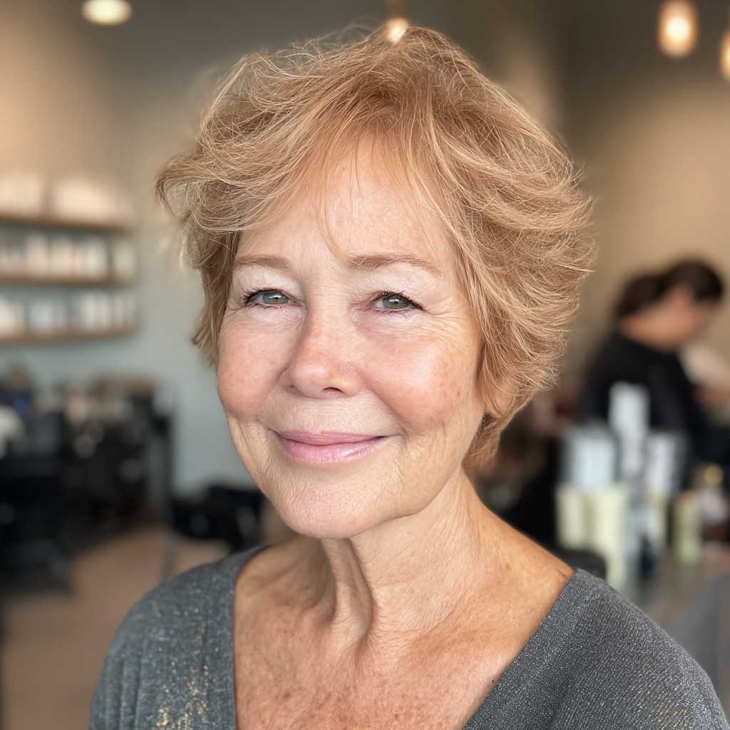 Effortlessly Chic Textured Short Cut with Soft Volume