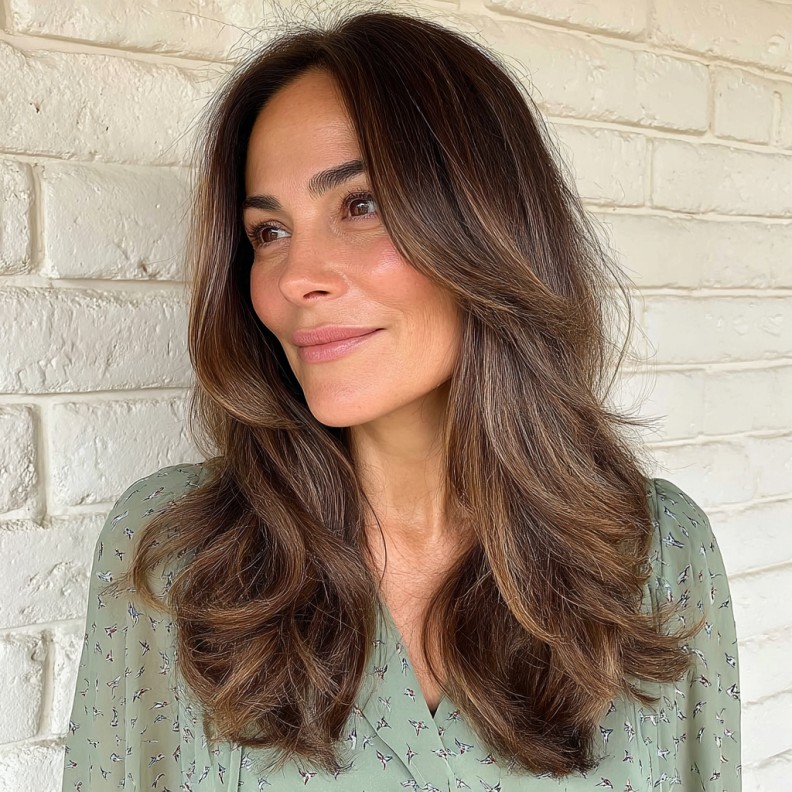 Elegant Layered Cut with Soft Movement